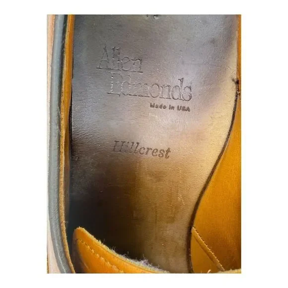 Allen Edmonds Hillcrest Leather Oxford Dress Shoes Size 10.5 C Walnut Brown